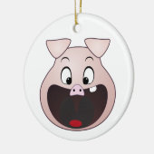 varkenskop keramisch ornament (Links)