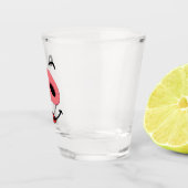 Varkensneus blij gezicht. Neus van een varken. Shot Glas (Rechts)