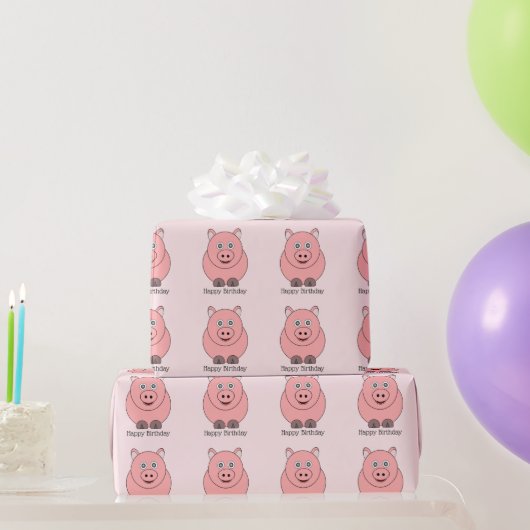 Varkensontwerp Cadeaupapier (Feestgeschenken)