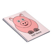 Varkensontwerp gepersonaliseerd notitieboek (Rechterzijde)