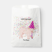 Varkenspartner - Dieren bij geboorte Bedankzakje (Voorkant)