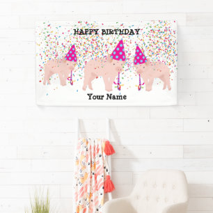 Varkenspartner - Dieren bij geboorte Spandoek