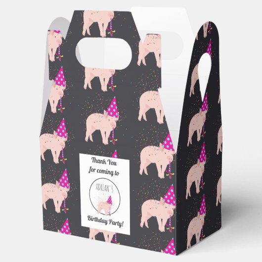 Varkenspartner - Dieren met een partij Bedankdoosjes (Geopend)