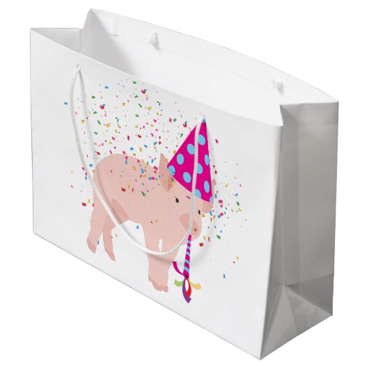 Varkenspartner - Dieren met een partij Groot Cadeauzakje (Achterkant Gekanteld)