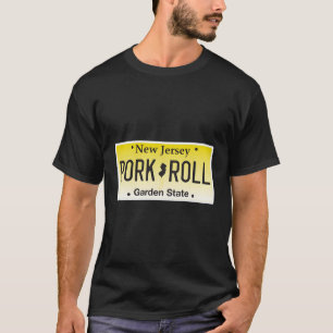 Varkensrol Ei en kaas New Jersey NJ License PLA T-shirt