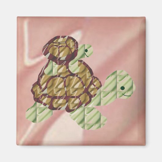 Varkensrug schildpadden magneet (Voorkant)