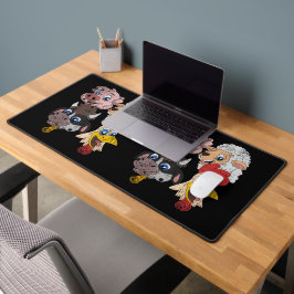 Varkensschaap Koe Kip Kinder Peuters Grappig Boerd Bureaumat