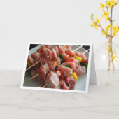 Varkensspiesjes Kaart (Gele Bloem)