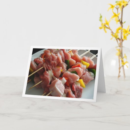 Varkensspiesjes Kaart (Gele Bloem)