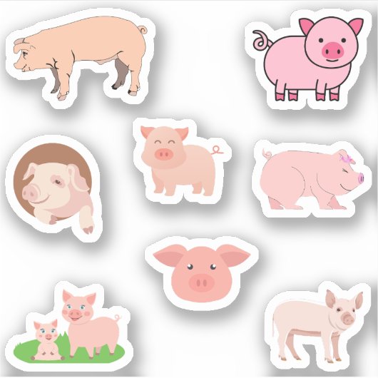 VarkenStickers Sticker (Voorkant)