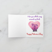 VarkensValentijnsdag Feestdagen Kaart (Binnen)