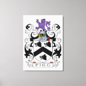 Varkensvarken Crest Canvas Afdruk (Voorkant)