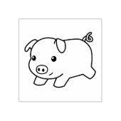 Varkensvarkens lopen 	rubberstempel (Afrduk)