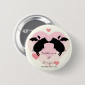 Varkensvarkens Ronde Button 5,7 Cm (Voorkant /achterkant)