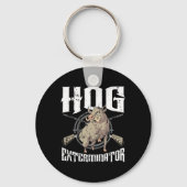 Varkensverdelger Wilde zwijnen Hunter Hog Hunting Sleutelhanger (Voorkant)