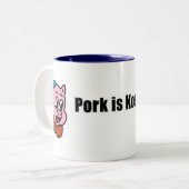 Varkensvlees is Kosher 2-toon Mok (Voorkant links)