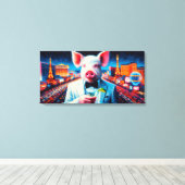 VARKENSVLEES NACHTLEVEN 4 CANVAS AFDRUK (Insitu (Houten vloer))