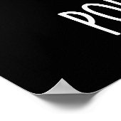 Varkensvlees-tato Grappige Aardappel Pun Dark BG Poster (Hoek)