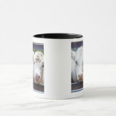 Varkensvlees van jonge witte koeien tijdens het vo mok (Midden)