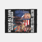 Varkensvlees Wrijven - BBQ Smoker Lover - Mannen & Fleece Deken (Voorkant (Horizontaal))