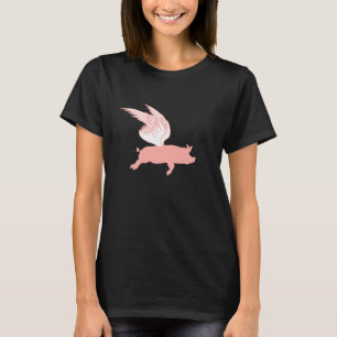 Varkensvleugels kunnen varkens laten vliegen Funny T-shirt
