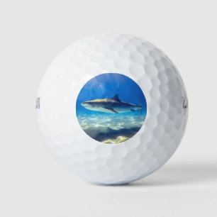 Varkenszwemmen Blauwe Oceaan Water Golfballen