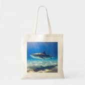 Varkenszwemmen Blauwe Oceaan Water Tote Bag (Voorkant)