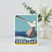 Varmland Suède voyage vintage Carte postale (Debout devant)
