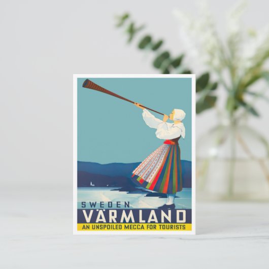Varmland Zweden Briefkaart van oud reizen (Staand voorkant)