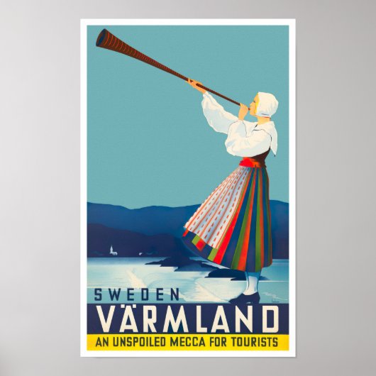 Varmland Zweden Poster van oud reizen (Voorkant)