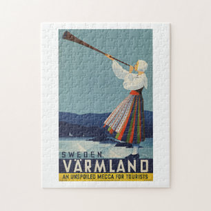 Varmland Zweden Vintage Travel Legpuzzel