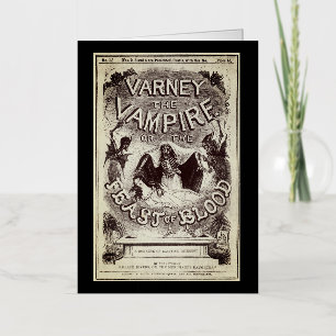 Varney the Vampire (kaft van de publicatie) Folie Wenskaart