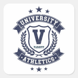 Varsity Athletics – College Sports Pride Vierkante Sticker