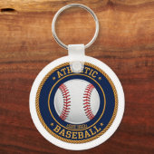 Varsity Baseball Red Stitch Keychain (Voorkant)