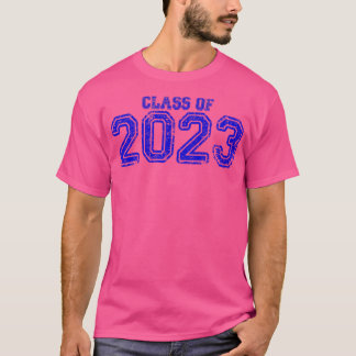 Varsity Blauwe Klasse van 2023 T-shirt