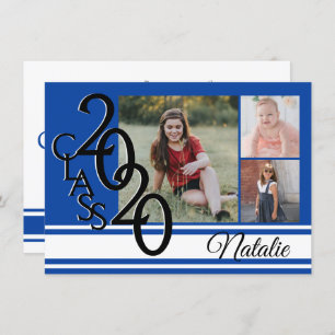 Varsity Blue 2020 Afstuderen Tri Foto Kaart