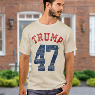  Varsity Donald Trump 47e President 2024 T-shirt