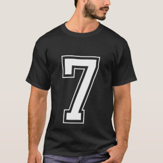 Varsity Jersey Nummer 7 T-shirt