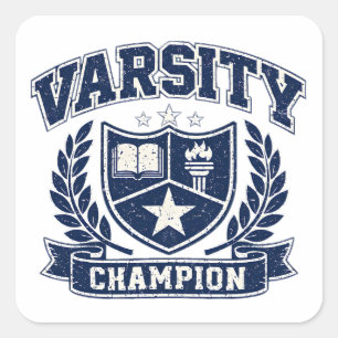 Varsity Kampioen – Universitair Sporttrofee Vierkante Sticker