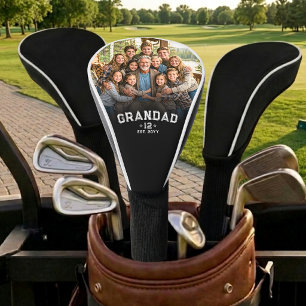 Varsity Opa Foto Erfenis Totaal Kleinkinderen Jaar Golfheadcover