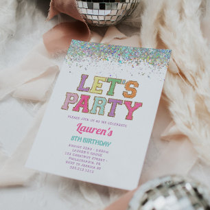 Varsity Patch Letters Verjaardagsfeest Kaart