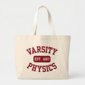 Varsity Physics Grote Tote Bag (Voorkant)