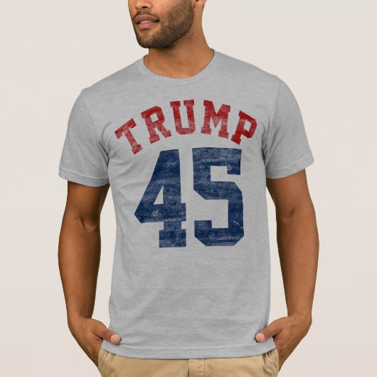 Varsity Pro President Donald Trump 45 T-shirt (Voorkant)