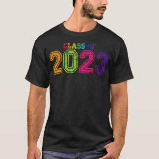 Varsity Regenboogklasse van 2023 T-shirt