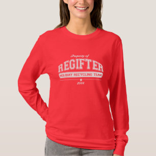 Varsity REGIFTER Holiday Recycling Team T-shirt