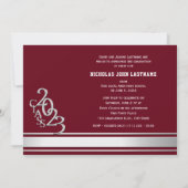 Varsity Stripe Afstuderen Tri Photo 2023 Kaart (Achterkant)