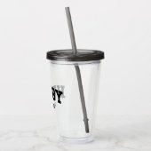 Varsity Style Hubby Est. Minimale jaarminimalisati Acryl Drinkbeker (Links)