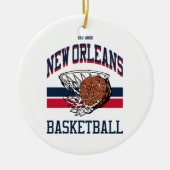 Varsity Style New Orleans Basketball Keramisch Ornament (Voorkant)