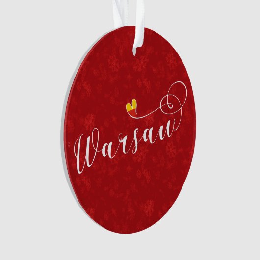 Varsovie - Coeur du drapeau, Varsovie, Pologne (devant)