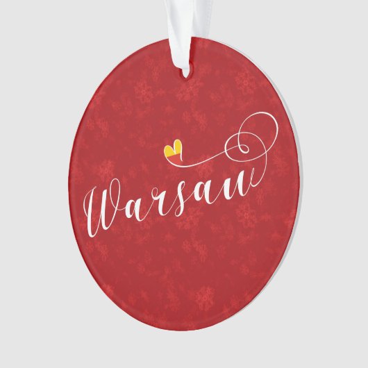 Varsovie - Coeur du drapeau, Varsovie, Pologne (devant)